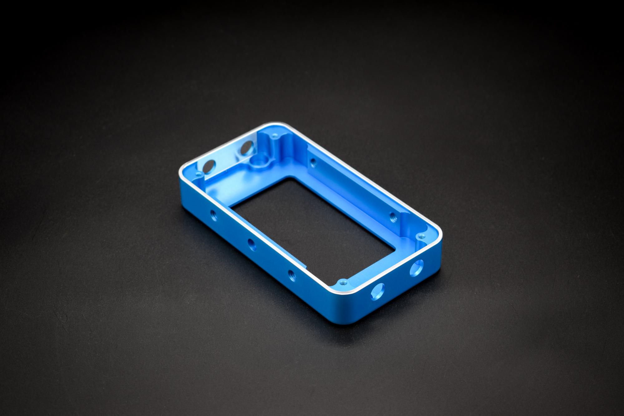 Sulphuric Blue Anodised enclosure 2-2